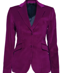 Veste Daniela velours palatine cintrée