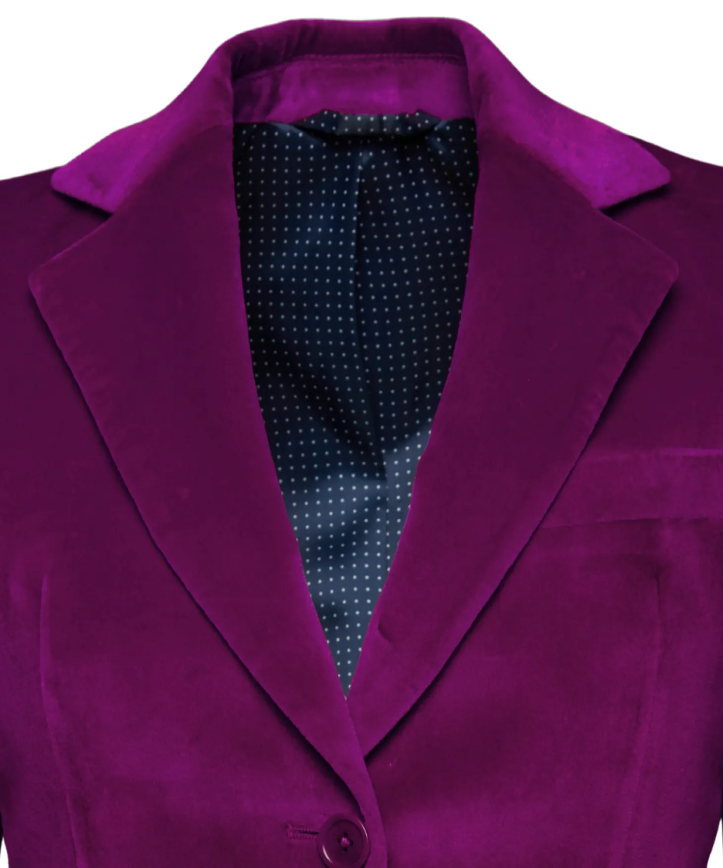 Veste Daniela velours palatine cintrée