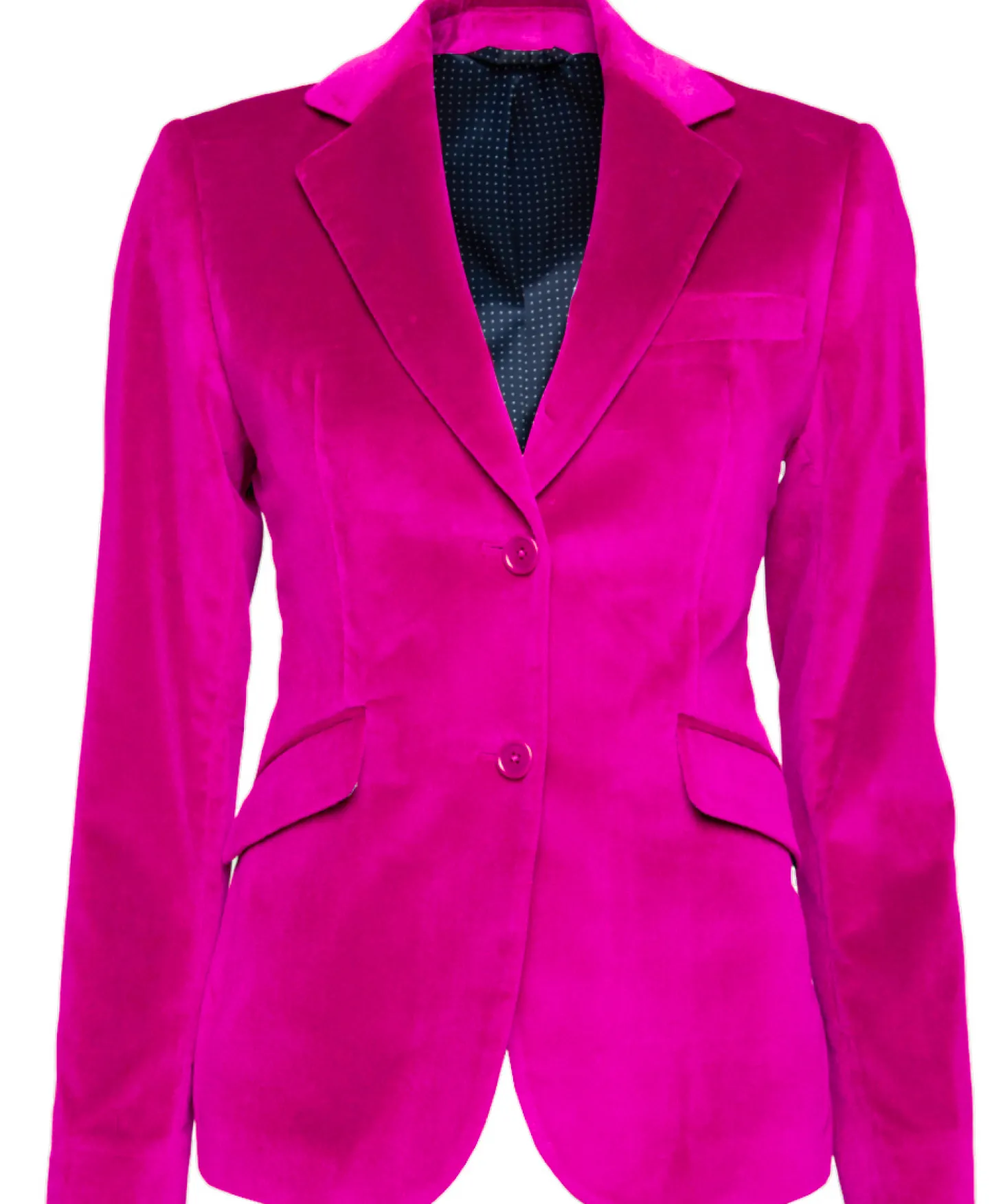 Veste Daniela velours palatine cintrée