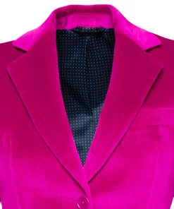 Veste Daniela velours palatine cintrée