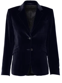 Veste Daniela velours palatine cintrée