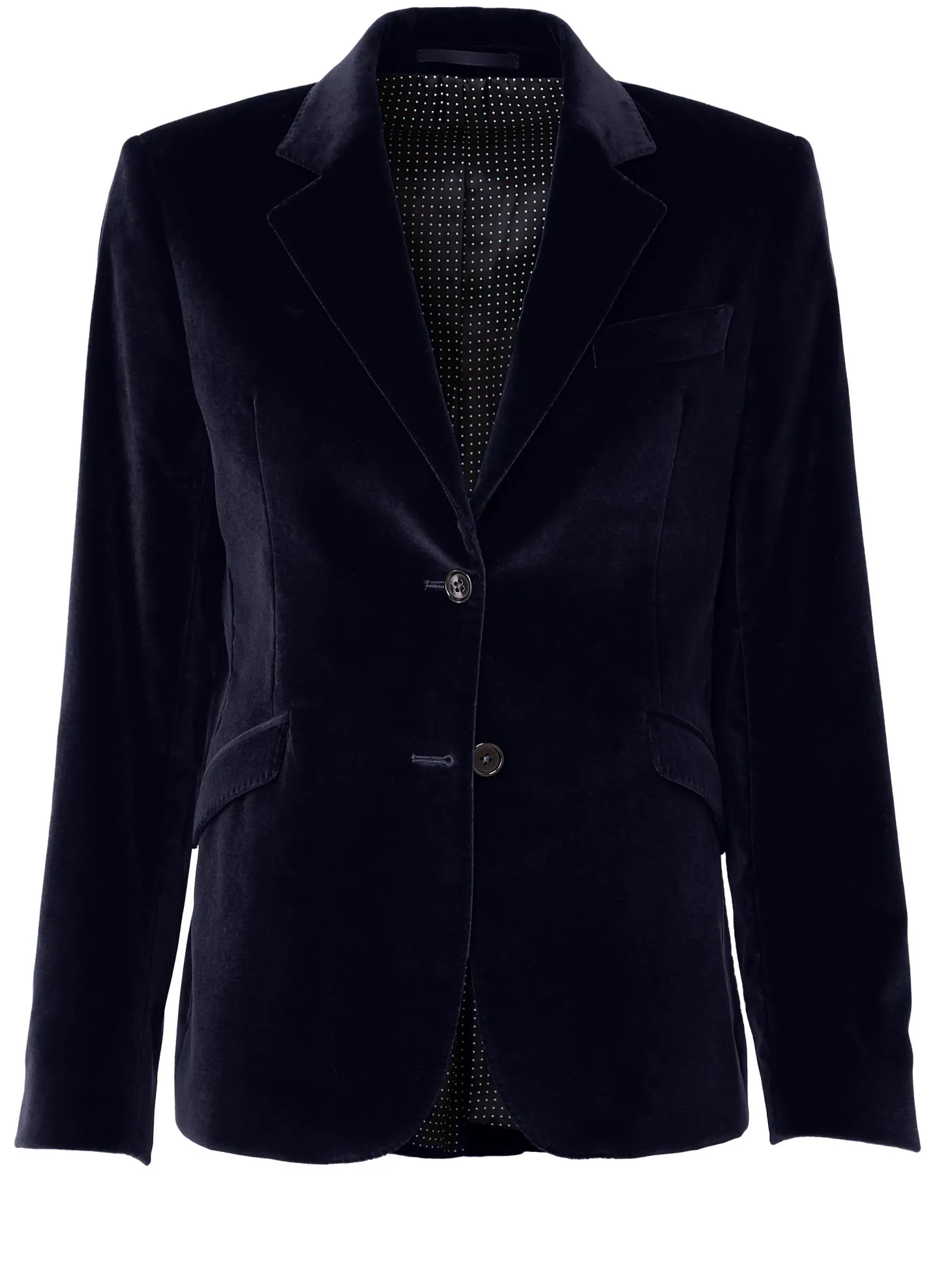 Veste Daniela velours palatine cintrée