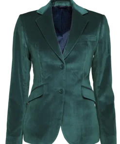 Veste Daniela velours palatine cintrée