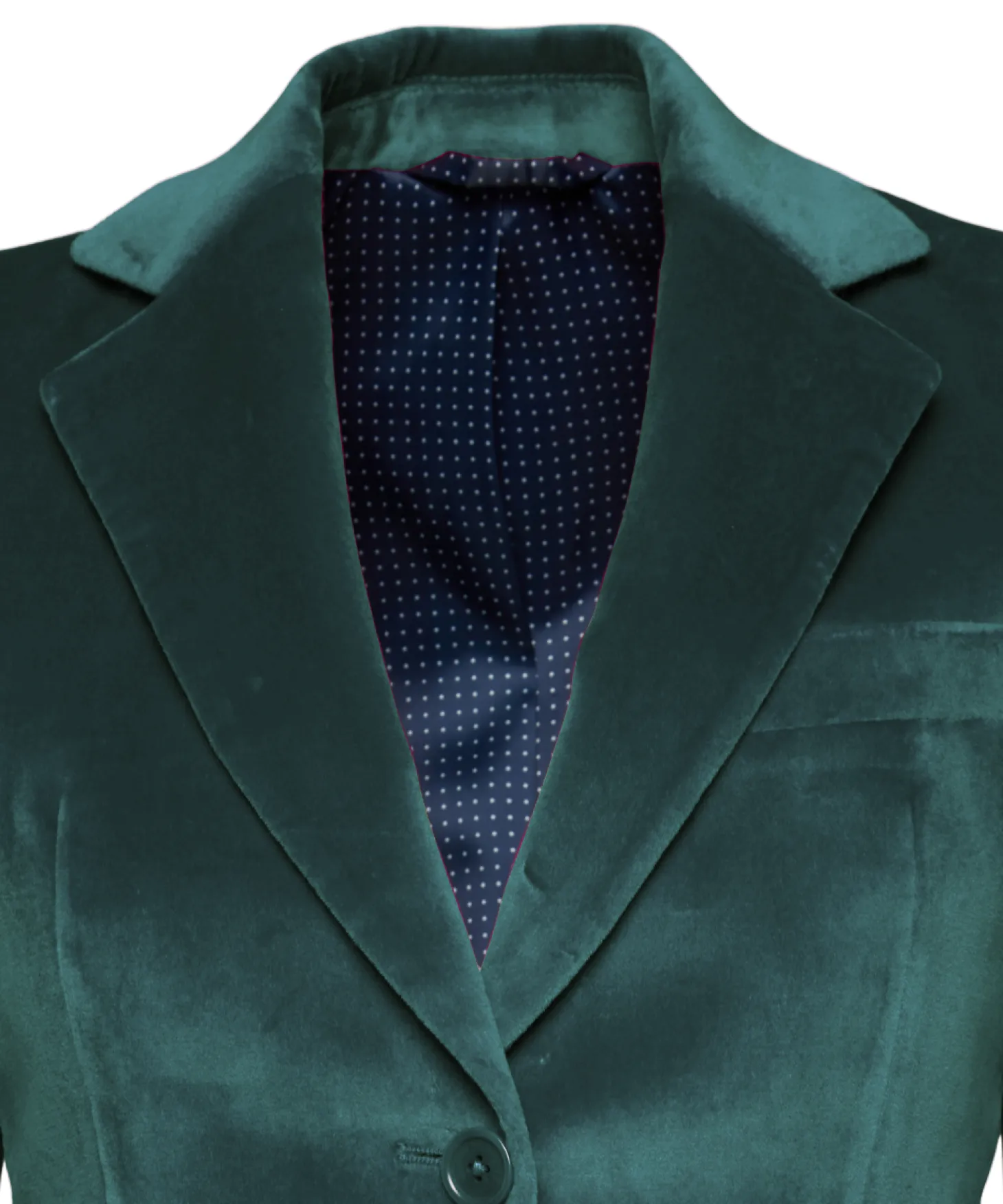Veste Daniela velours palatine cintrée