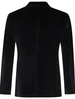 Veste Sergio semi-cintrée velours lisse palatine